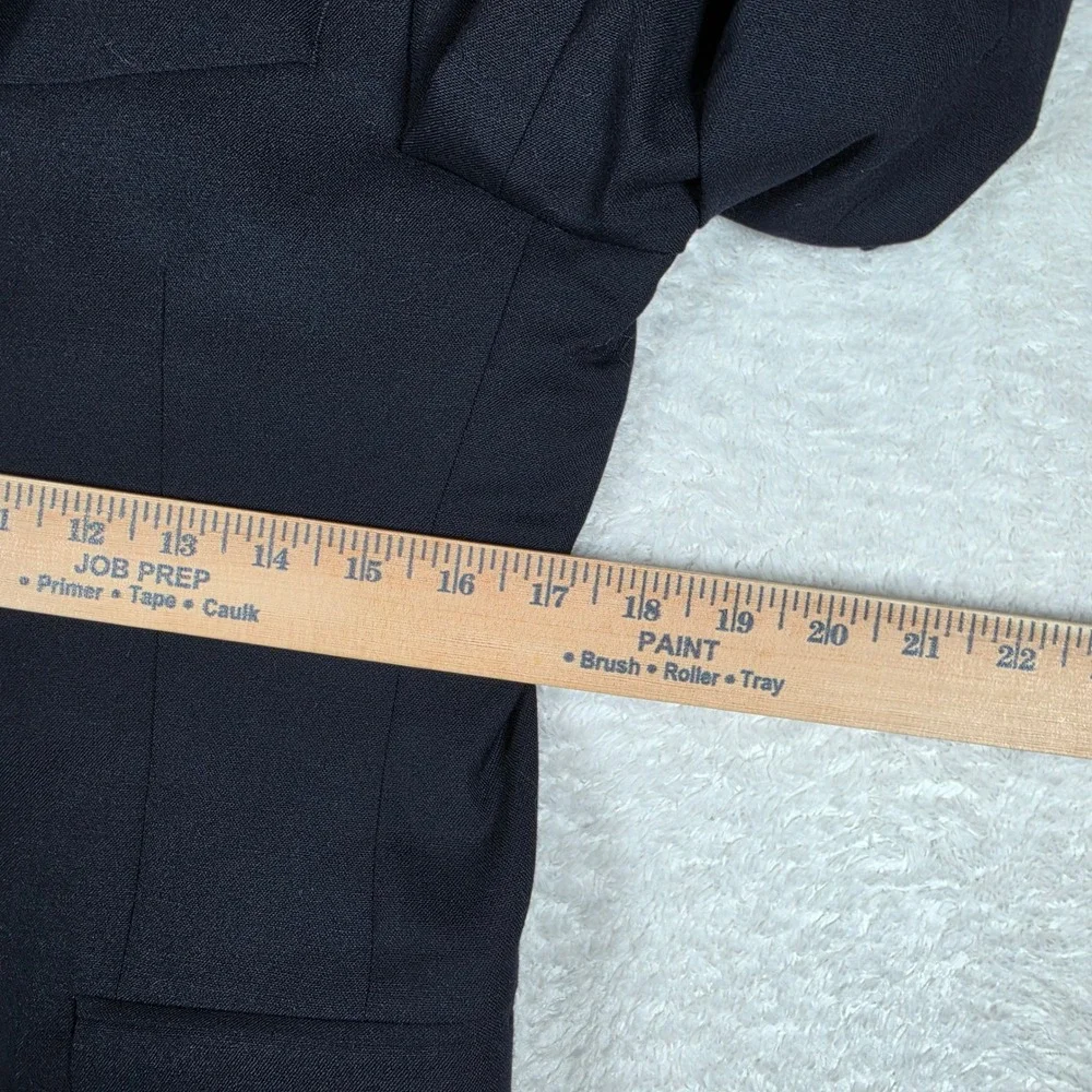 Jos. A. Bank 1905 Mens 36 Short Navy Wool Stretch Slim Fit Gold Button Blazer